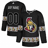 Customized Men's Ottawa Senators Black Team Logos Fashion Adidas Jersey,baseball caps,new era cap wholesale,wholesale hats